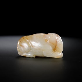 Chinese Han Dynasty Jade Elephant