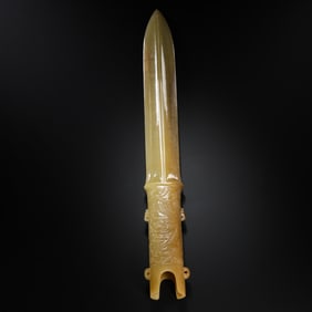 Chinese Han Dynasty Jade Sword