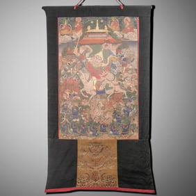 Chinese Qing Dynasty Buddhist Thangka