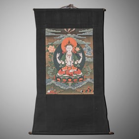 Chinese Qing Dynasty Buddhist Thangka