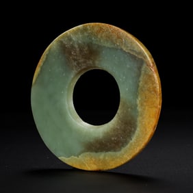 Jade bi of Hongshan culture during the Hongshan period of China