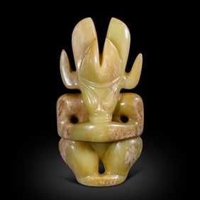 Jade Sun God Statue of Hongshan Culture, China, Hongshan Period