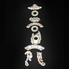 set of Chinese Han Dynasty jade pendants
