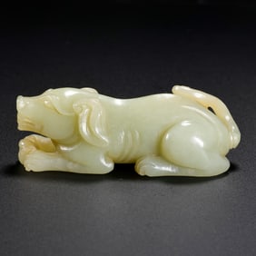 Chinese Han Dynasty Jade Dog