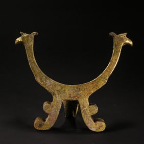 Chinese Han Dynasty Gilded Double Phoenix Frame