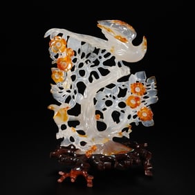 Chinese Qing Dynasty Agate Ornaments