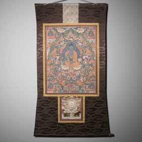 Chinese Qing Dynasty Buddhist Thangka