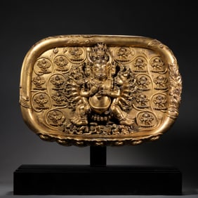 Chinese Ming Dynasty gilt bronze Buddha statue