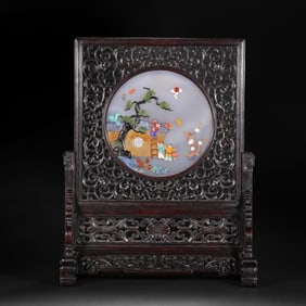 Chinese Qing Dynasty Duobao screen