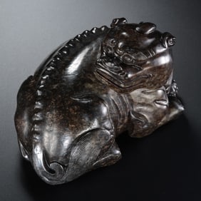 Chinese Han Dynasty Jade Auspicious Beasts