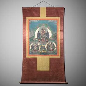 Chinese Qing Dynasty Buddhist Thangka