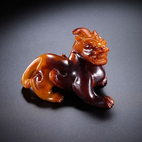 Chinese Han Dynasty Jade Auspicious Beasts