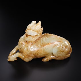 Chinese Han Dynasty Jade Auspicious Beasts