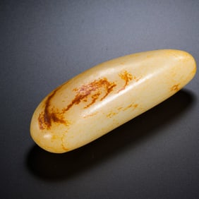 Chinese Qing Dynasty Hetian jade seed material rough stone