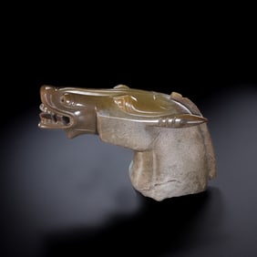 Chinese Han Dynasty Jade Horse Head