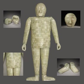 China's Warring States Period Jade Clothes with Gold Threads