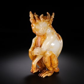 Chinese Han Dynasty Jade Auspicious Beasts