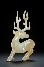 Chinese Han Dynasty Jade Deer