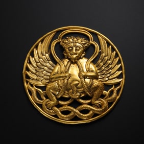 Chinese Ming Dynasty pure gold Garuda bird