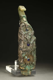 Chinese Warring States Period sterling silver belt hook
