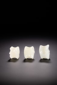 A group of Chinese Han Dynasty white jade Galaha