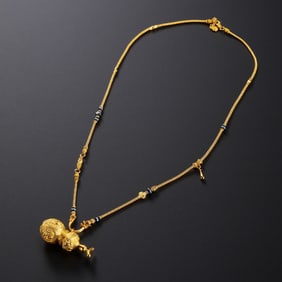Chinese Tang Dynasty pure gold necklace