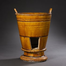 Yellow-glazed teaware from Gongxian kiln, Tang Dynasty, China