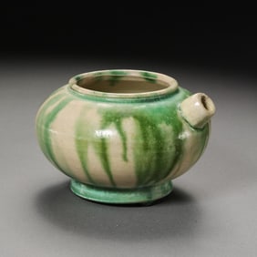 Chinese Tang Dynasty Zezhou Kiln Sprinkled Green Glaze Teaware