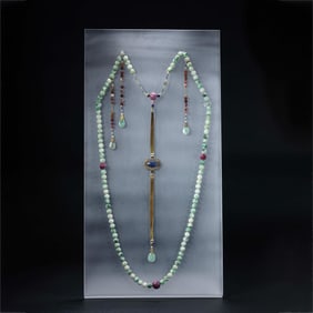 Chinese Qing Dynasty Jade 108-seed Imperial Beads