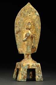 Gilded bronze Buddha statue from the Northern Wei Dynasty, China