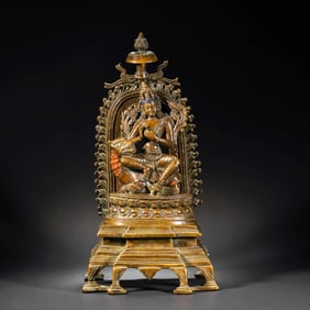 Chinese Ming Dynasty Alloy Bronze Buddha Statue