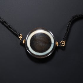 Pure Dzi Bead Necklace from the Tang Dynasty, China