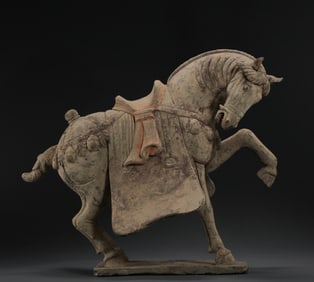 Chinese Han Dynasty painted pottery horse