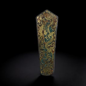 China's Warring States Period Inlaid Gold and Silver Pawns
