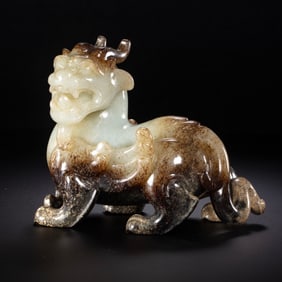 Chinese Han Dynasty Jade Auspicious Beasts