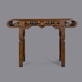 Chinese Qing Dynasty Huanghuali wood piano table