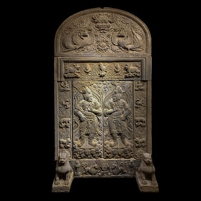 Chinese Tang Dynasty bluestone tomb door