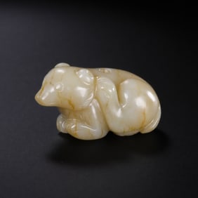 Chinese Han Dynasty Jade Bear