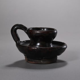 Chinese Song Dynasty Cizhou kiln black glaze candlestick