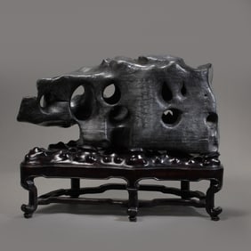 Lingbi stone carving ornament from the Qing Dynasty in China