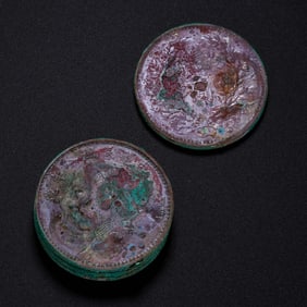 A set of 20th-century Chinese pure silver coins