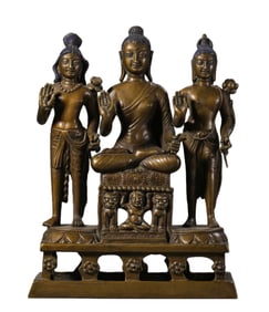 Chinese Ming Dynasty Alloy Bronze Buddhist Statue