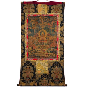 Chinese Qing Dynasty Buddhist Thangka