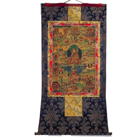 Chinese Qing Dynasty Buddhist Thangka