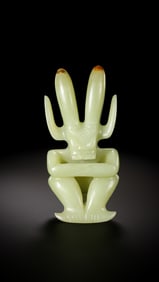 Jade Sun God Statue from the Hongshan Culture of the Hongshan Period in China