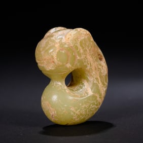 Jade Pig-Dragon from the Hongshan Culture of the Hongshan Period in China