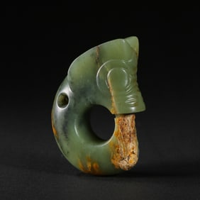 Jade Pig-Dragon from the Hongshan Culture of the Hongshan Period in China