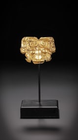 Pure gold animal mask from the Han Dynasty in China