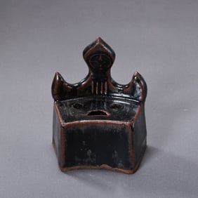 Northern Song Dynasty Cizhou Kiln Black Glazed Brush Holder