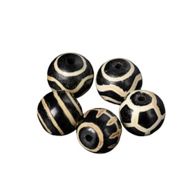 Ancient Burmese Pyu Antique Phum Dzi Agate Beads [Ø1.1 cm, 11gram]